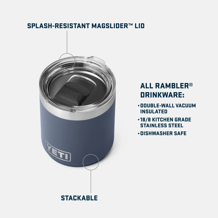 Yeti Rambler 10 Oz Lowball 2.0 Charcoal – Bild 4
