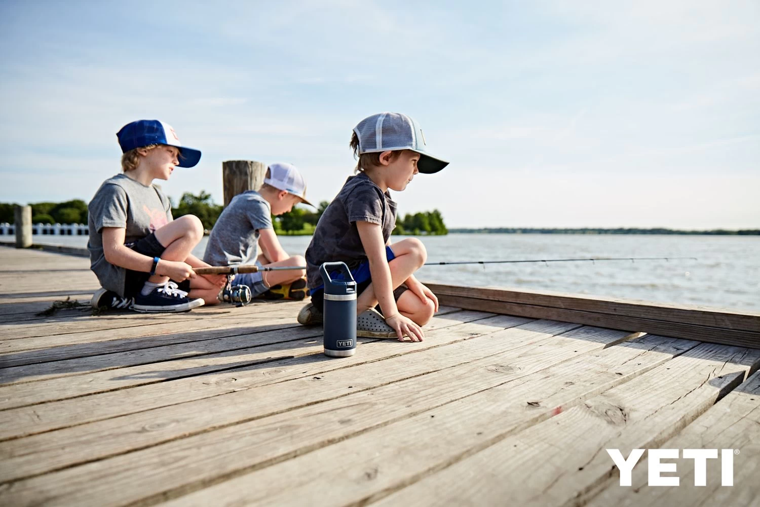 Yeti Kinderflasche Rambler Jr 12 Oz, 354 Ml, Navy – Bild 4