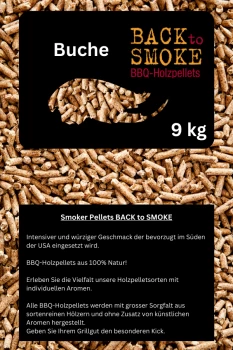 Back To Smoke Premium Pellet 9 Kg Buche