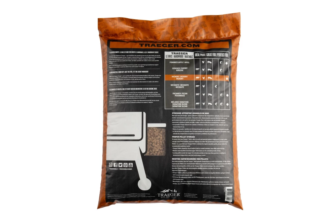 Traeger Pellets Hickory FSC 9 Kg – Bild 2