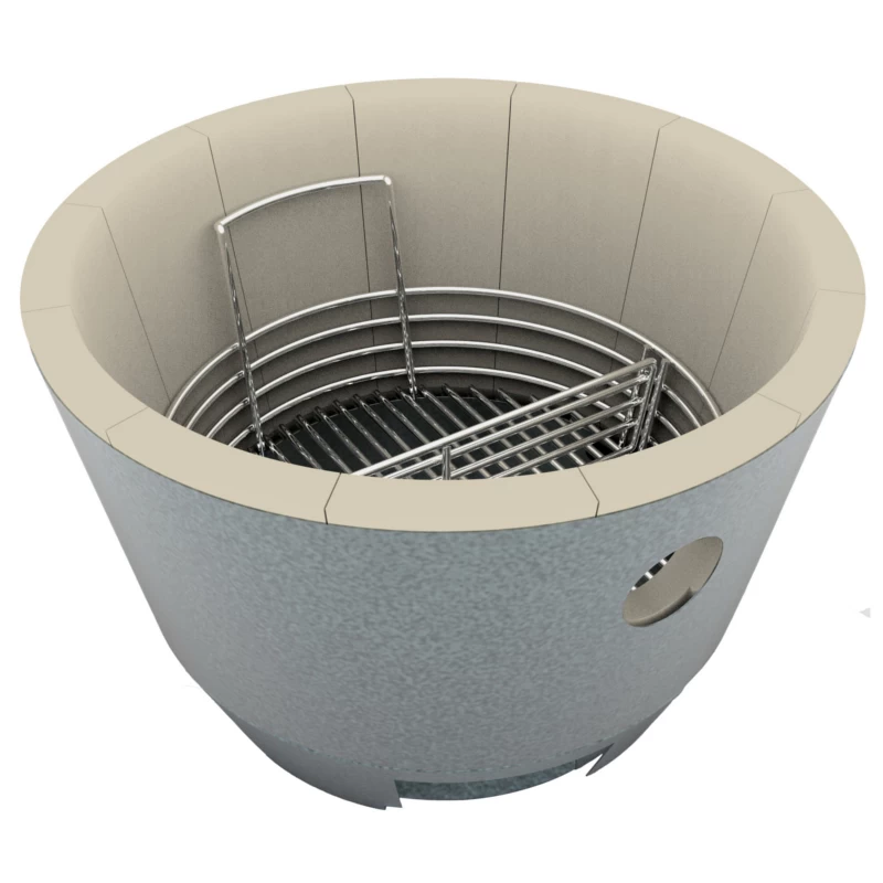 Keramikgrill Saffire 19" Platinum Blau Mod. 19 – Bild 8