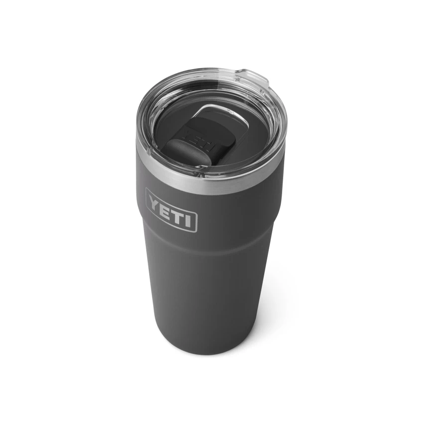 Yeti Rambler 16 Oz Charcoal Stapelbar – Bild 3