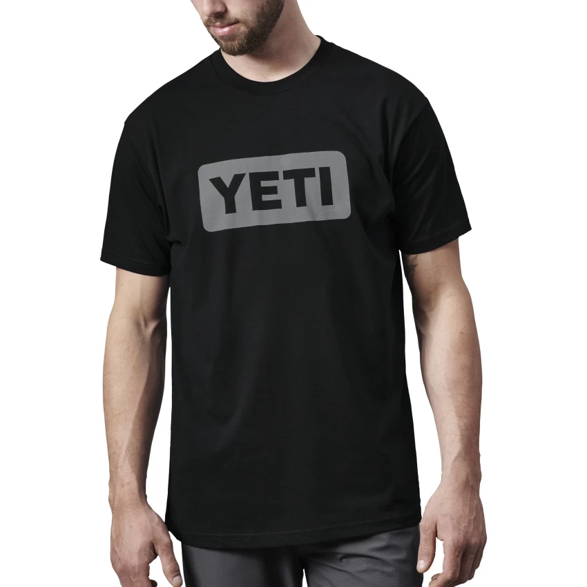 Yeti Badge Kurzarm-Shirt, Black/Grey, Grösse XL – Bild 2