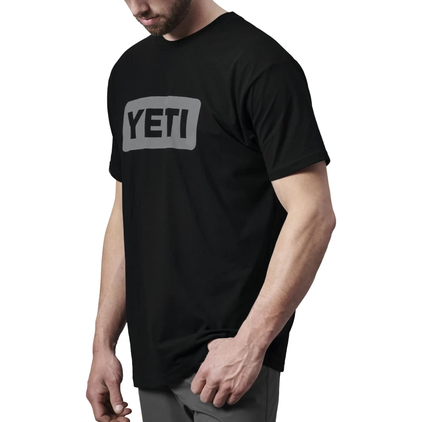 Yeti Badge Kurzarm-Shirt, Black/Grey, Grösse XL – Bild 5
