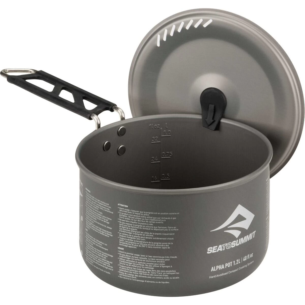 Sea To Summit Alpha Pot 1.2L Grey – Bild 3