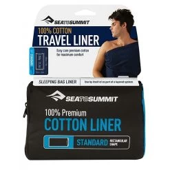 Sea To Summit Premium Cotton Liner Standard Navy